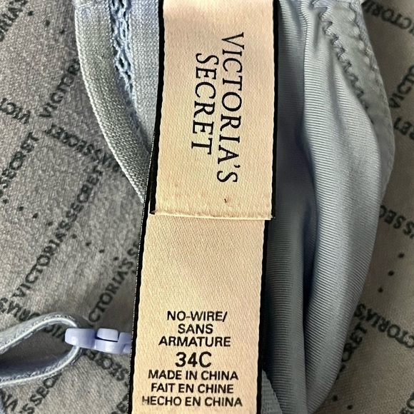 Victoria Secret No Wire Push Up T-Shirt Teal Wireless Wirefree Multiway Bra 34C - Picture 8 of 11
